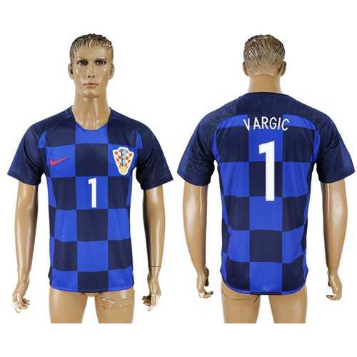 Croatia #1 Vargic Away Soccer Country Jersey Croatia #1 Vargic Away Soccer Country Jersey