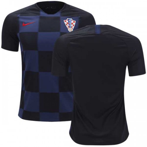 Croatia Blank Away Kid Soccer Country Jersey Croatia Blank Away Kid Soccer Country Jersey