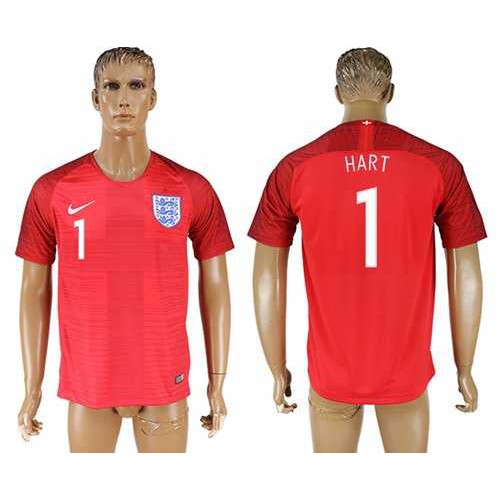 England #1 Hart Away Soccer Country Jersey England #1 Hart Away Soccer Country Jersey