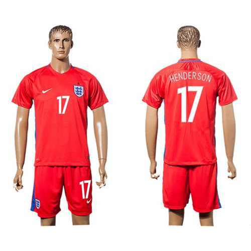 England #17 Henderson Away Soccer Country Jersey England #17 Henderson Away Soccer Country Jersey