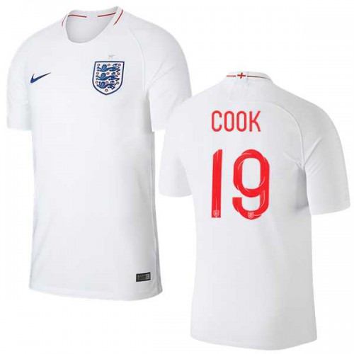 England #19 Cook Home Thai Version Soccer Country Jersey England #19 Cook Home Thai Version Soccer Country Jersey