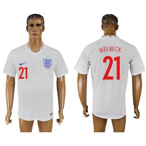 England #21 Welbeck Home Thai Version Soccer Country Jersey England #21 Welbeck Home Thai Version Soccer Country Jersey