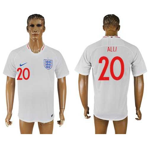 England #20 ALLI Home Thai Version Soccer Country Jersey England #20 ALLI Home Thai Version Soccer Country Jersey