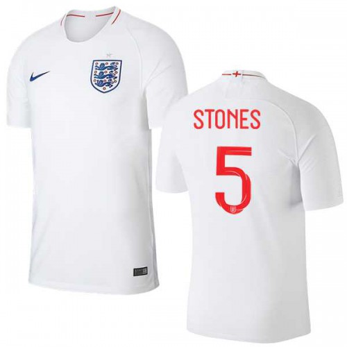 England #5 Stones Home Thai Version Soccer Country Jersey England #5 Stones Home Thai Version Soccer Country Jersey