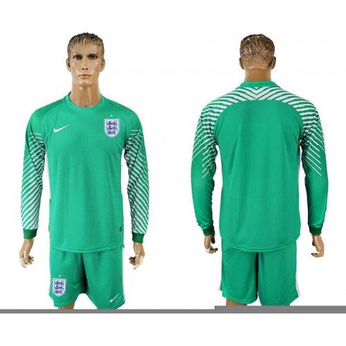 England Green Goalkeeper 2018 FIFA World Cup Long Sleeve Soccer Jersey England Green Goalkeeper 2018 FIFA World Cup Long Sleeve Soccer Jersey