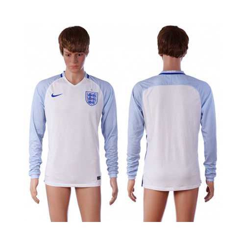 England Blank Home Long Sleeves Soccer Country Jersey England Blank Home Long Sleeves Soccer Country Jersey
