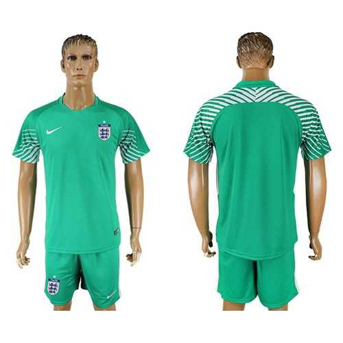 England Blank Green Goalkeeper Soccer Country Jersey England Blank Green Goalkeeper Soccer Country Jersey