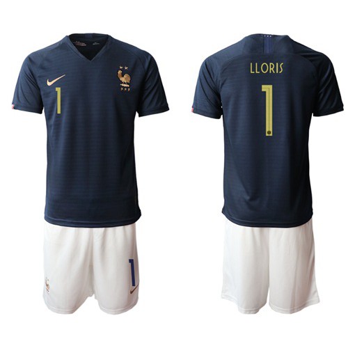 France #1 LLORIS Home Soccer Country Jersey France #1 LLORIS Home Soccer Country Jersey
