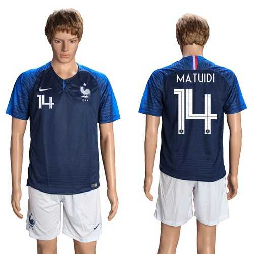 France #14 Matuidi Home Soccer Country Jersey France #14 Matuidi Home Soccer Country Jersey