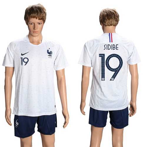 France #19 Sidibe Away Soccer Country Jersey France #19 Sidibe Away Soccer Country Jersey