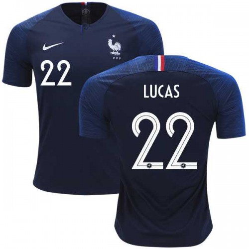 France #22 Lucas Home Soccer Country Jersey France #22 Lucas Home Soccer Country Jersey