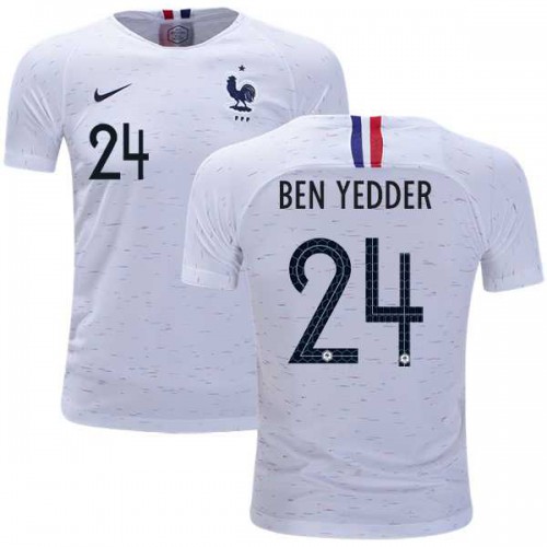France #24 Ben Yedder Away Kid Soccer Country Jersey France #24 Ben Yedder Away Kid Soccer Country Jersey
