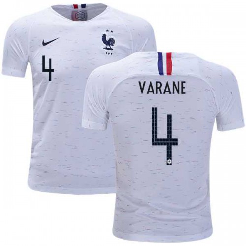 France #4 Varane Away Kid Soccer Country Jersey France #4 Varane Away Kid Soccer Country Jersey