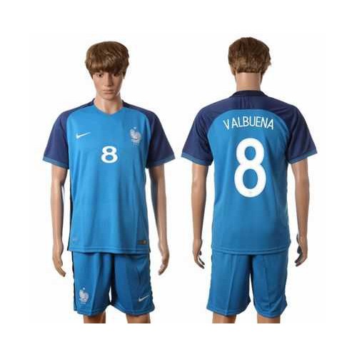 France #8 Valbuena Home Soccer Country Jersey France #8 Valbuena Home Soccer Country Jersey