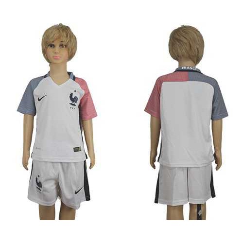 France Blank Away Kid Soccer Country Jersey France Blank Away Kid Soccer Country Jersey