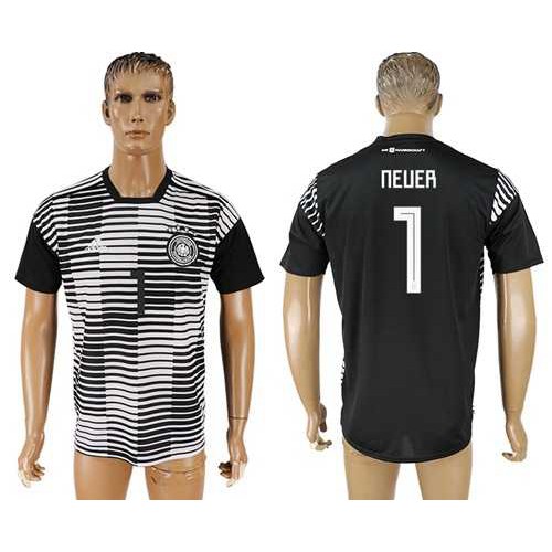 Germany #1 Neuer Black Soccer Country Jersey Germany #1 Neuer Black Soccer Country Jersey