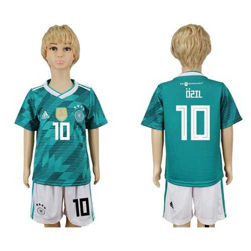 Germany #10 Ozil Away Kid Soccer Country Jersey Germany #10 Ozil Away Kid Soccer Country Jersey