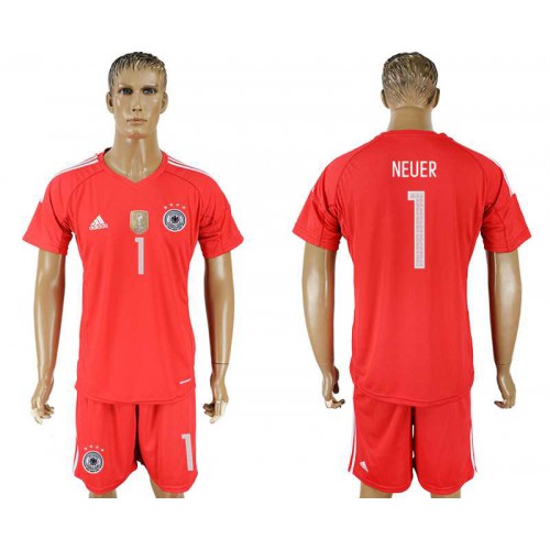 Germany #1 NEUER Red Goalkeeper 2018 FIFA World Cup Soccer Jersey Germany #1 NEUER Red Goalkeeper 2018 FIFA World Cup Soccer Jersey