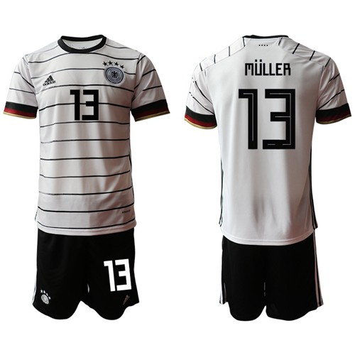 Germany #13 Muller White Home Soccer Country Jersey Germany #13 Muller White Home Soccer Country Jersey