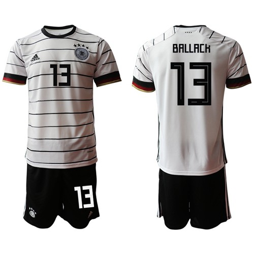 Germany #13 Ballack White Home Soccer Country Jersey Germany #13 Ballack White Home Soccer Country Jersey