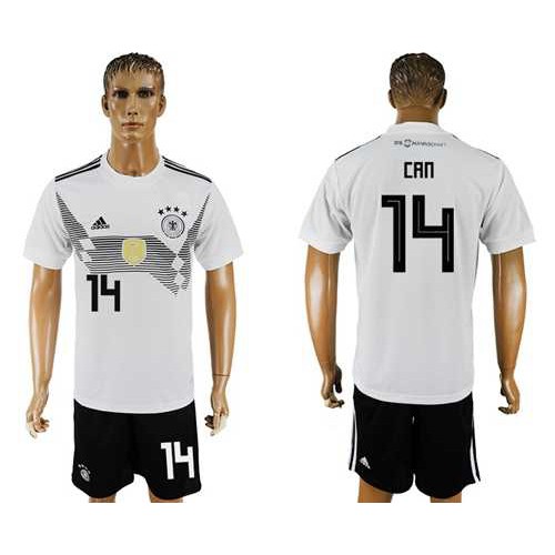 Germany #14 Can White Home Soccer Country Jersey Germany #14 Can White Home Soccer Country Jersey