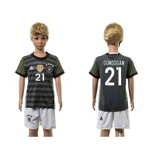 Germany #21 Gundogan Away Kid Soccer Country Jersey Germany #21 Gundogan Away Kid Soccer Country Jersey