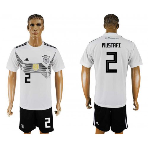 Germany #2 MUSTAFI Home 2018 FIFA World Cup Soccer Jersey Germany #2 MUSTAFI Home 2018 FIFA World Cup Soccer Jersey
