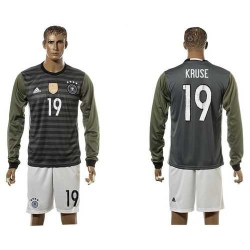 Germany #19 Kruse Away Long Sleeves Soccer Country Jersey Germany #19 Kruse Away Long Sleeves Soccer Country Jersey