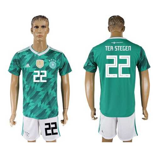 Germany #22 Ter Stegen Away Soccer Country Jersey Germany #22 Ter Stegen Away Soccer Country Jersey