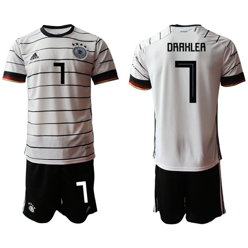 Germany #7 Draxler White Home Soccer Country Jersey Germany #7 Draxler White Home Soccer Country Jersey