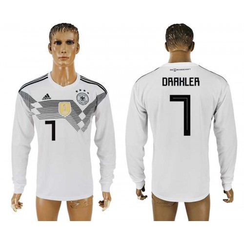 Germany #7 DRAXLER Home 2018 FIFA World Cup Long Sleeve Thailand Soccer Jersey Germany #7 DRAXLER Home 2018 FIFA World Cup Long Sleeve Thailand Soccer Jersey