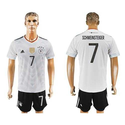 Germany #7 Schweinsteiger White Home Soccer Country Jersey Germany #7 Schweinsteiger White Home Soccer Country Jersey