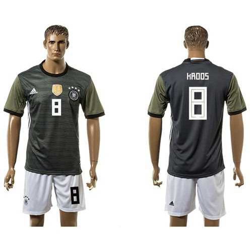 Germany #8 Kroos Away Soccer Country Jersey Germany #8 Kroos Away Soccer Country Jersey
