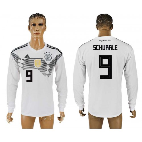 Germany #9 SCHURRLE Home 2018 FIFA World Cup Long Sleeve Thailand Soccer Jersey Germany #9 SCHURRLE Home 2018 FIFA World Cup Long Sleeve Thailand Soccer Jersey