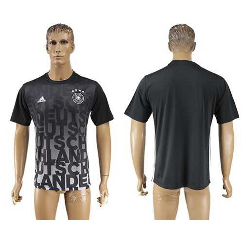 Germany Blank Black Training Soccer Country Jersey Germany Blank Black Training Soccer Country Jersey