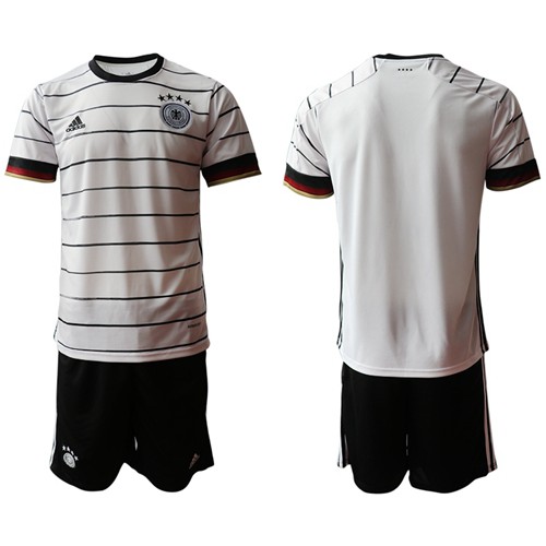 Germany Blank White Home Soccer Country Jersey Germany Blank White Home Soccer Country Jersey