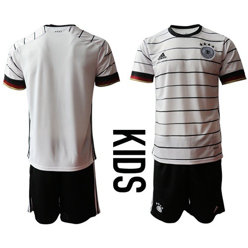 Germany Blank White Home Kid Soccer Country Jersey Germany Blank White Home Kid Soccer Country Jersey