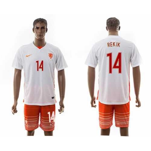 Holland #14 Rekik Away Soccer Country Jersey Holland #14 Rekik Away Soccer Country Jersey