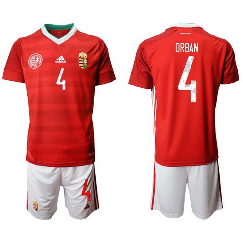 Hungary #4 Orban Home Soccer Country Jersey Hungary #4 Orban Home Soccer Country Jersey
