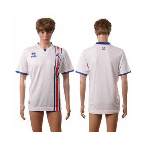 Iceland Blank Away Soccer Country Jersey Iceland Blank Away Soccer Country Jersey