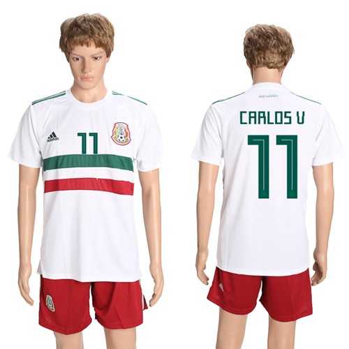 Mexico #11 Carlos V. Away Soccer Country Jersey Mexico #11 Carlos V. Away Soccer Country Jersey
