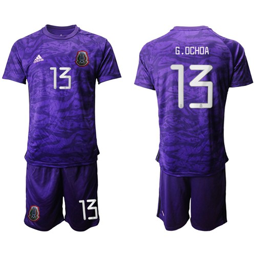 Mexico #13 G.Ochoa Grey Goalkeeper Soccer Country Jersey Mexico #13 G.Ochoa Grey Goalkeeper Soccer Country Jersey