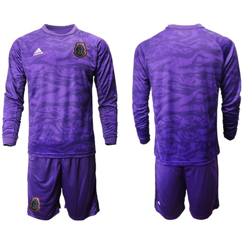 Mexico Blank Grey Long Sleeves Goalkeeper Soccer Country Jersey Mexico Blank Grey Long Sleeves Goalkeeper Soccer Country Jersey
