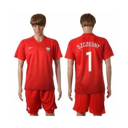 Poland #1 Szczesny Away Soccer Country Jersey Poland #1 Szczesny Away Soccer Country Jersey