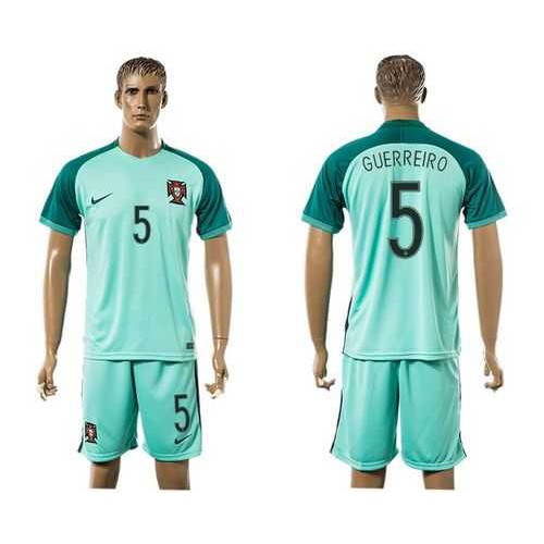 Portugal #5 Guerreiro Away Soccer Country Jersey Portugal #5 Guerreiro Away Soccer Country Jersey