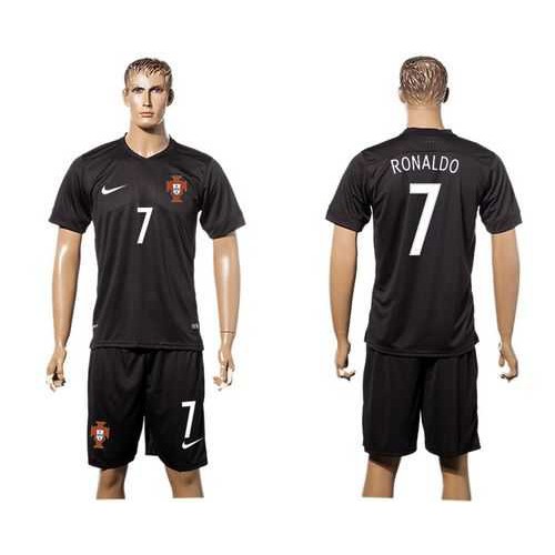 Portugal #7 Ronaldo SEC Away Soccer Country Jersey Portugal #7 Ronaldo SEC Away Soccer Country Jersey