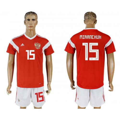 Russia #15 MIRANCHUK Home 2018 FIFA World Cup Soccer Jersey Russia #15 MIRANCHUK Home 2018 FIFA World Cup Soccer Jersey
