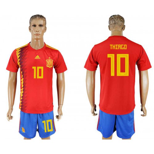 Spain #10 THIAGO Home 2018 FIFA World Cup Soccer Jersey Spain #10 THIAGO Home 2018 FIFA World Cup Soccer Jersey