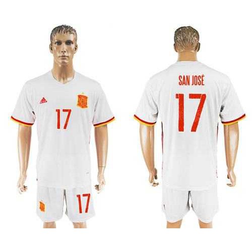 Spain #17 San Jose Away Soccer Country Jersey Spain #17 San Jose Away Soccer Country Jersey